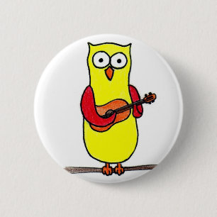 Badge Rond 5 Cm Insigne de hibou