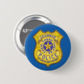 Badge Rond 5 Cm Insigne de la police de grammaire (Devant & derrière)