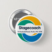 Badge Rond 5 Cm Insigne de l'escroquerie (Devant & derrière)