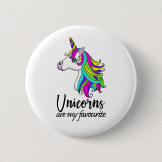 Badge Rond 5 Cm Insigne de licorne d'arc-en-ciel