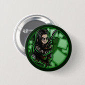 Badge Rond 5 Cm Insigne de Malicent (Devant & derrière)