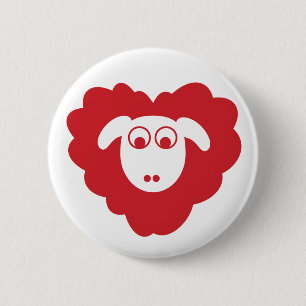 Badge Rond 5 Cm Insigne de moutons