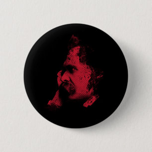 Badge Rond 5 Cm Insigne de philosophie de Nietzsche