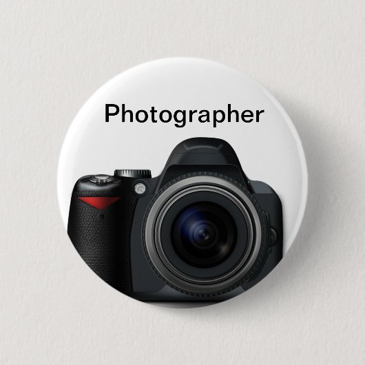 Badge Rond 5 Cm Insigne de photographe (Devant)