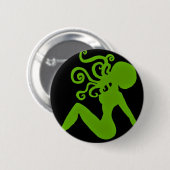 Badge Rond 5 Cm Insigne de Pin- de poulpe (Devant & derrière)