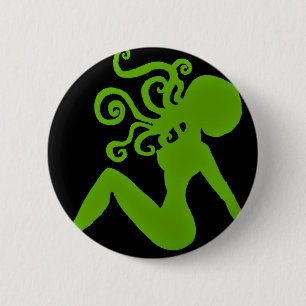 Badge Rond 5 Cm Insigne de Pin- de poulpe