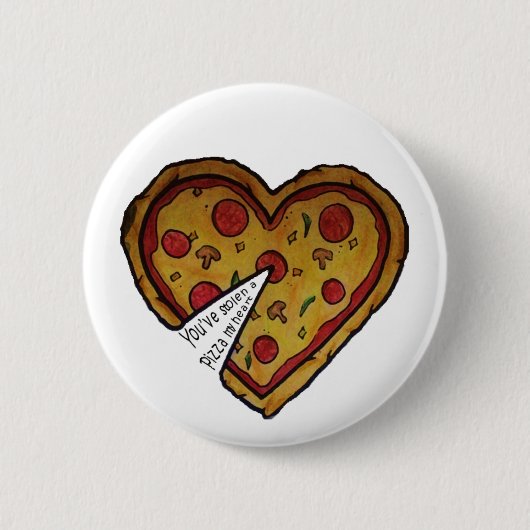Badge Rond 5 Cm Insigne de pizza (Devant)