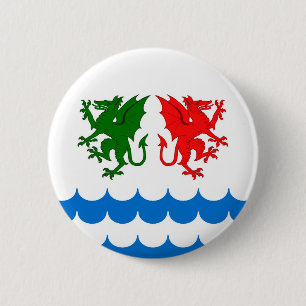 Badge Rond 5 Cm Insigne de populace du comté de Dragons Bay