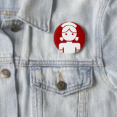 Badge Rond 5 Cm insigne de Saika (En situation)