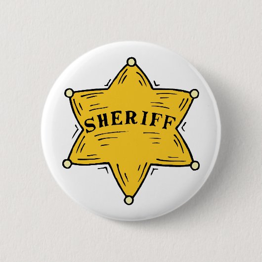 Badge Rond 5 Cm Insigne de shérif (Devant)