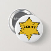 Badge Rond 5 Cm Insigne de shérif (Devant & derrière)