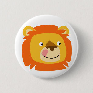 Badge Rond 5 Cm Insigne délicieux de bouton de lion