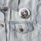 Badge Rond 5 Cm Insigne d'opossum (En situation)