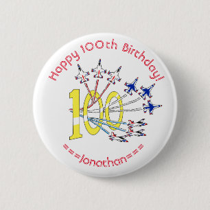 Badge Rond 5 Cm Insigne du 100e anniversaire de Thunderbirds