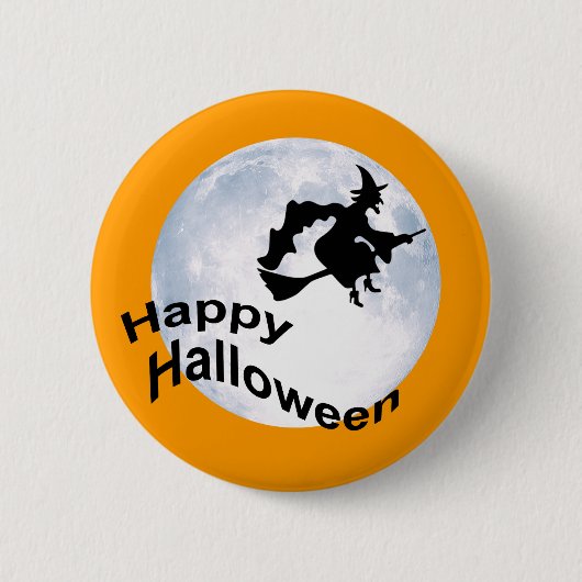 Badge Rond 5 Cm Insigne heureux de Halloween (Devant)