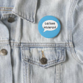 Badge Rond 5 Cm insigne intolérant au lactose (En situation)