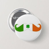 Badge Rond 5 Cm Insigne irlandais de moustache (Devant & derrière)