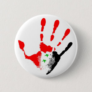 Badge Rond 5 Cm Insigne libre de la Syrie