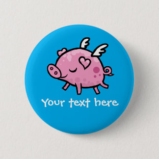 Badge Rond 5 Cm Insigne personnalisable de bouton de porc de vol