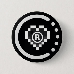 Badge Rond 5 Cm Insigne raoo401 réel (bouton)