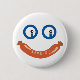 Badge Rond 5 Cm Insigne rond de cervelas d'Oi Oi