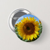 Badge Rond 5 Cm Insigne rond de tournesol (Devant & derrière)