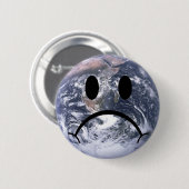 Badge Rond 5 Cm Insigne triste de la terre (Devant & derrière)