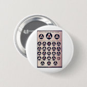 Badge Rond 5 Cm Insignes civils officiels de la défense (Devant & derrière)