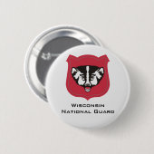 Badge Rond 5 Cm Insignes de garde nationale du Wisconsin - (Devant & derrière)