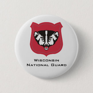 Badge Rond 5 Cm Insignes de garde nationale du Wisconsin -