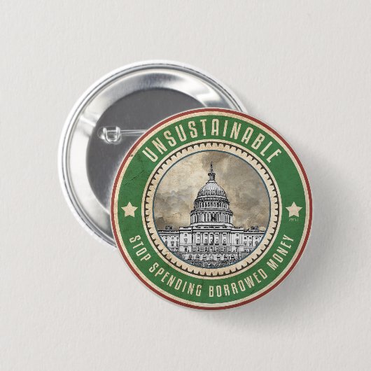 Badge Rond 5 Cm Insoutenable (Devant & derrière)
