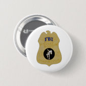 Badge Rond 5 Cm inspecteur de corps féminin de fbi (Devant & derrière)