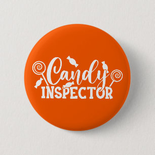 Badge Rond 5 Cm Inspecteur Halloween Candy