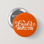 Badge Rond 5 Cm Inspecteur Halloween Candy (Devant & derrière)