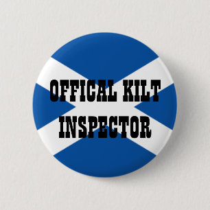 Badge Rond 5 Cm Inspecteur officiel de kilt
