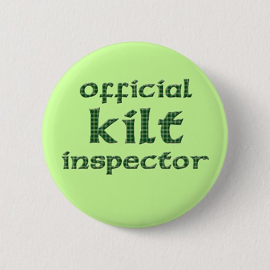 Badge Rond 5 Cm Inspecteur officiel de kilt (Devant)