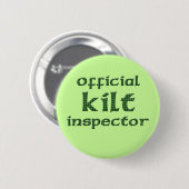 Badge Rond 5 Cm Inspecteur officiel de kilt (Devant & derrière)