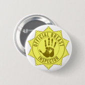 Badge Rond 5 Cm Inspecteur officiel de sein (Devant & derrière)
