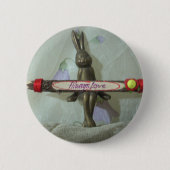 Badge Rond 5 Cm Inspirational Rabbit : Always Love Sign Art Print (Devant)