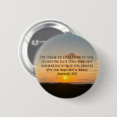 Badge Rond 5 Cm Inspirationnelle Bible Verse Jérémie 29:11 Lever d (Devant & derrière)