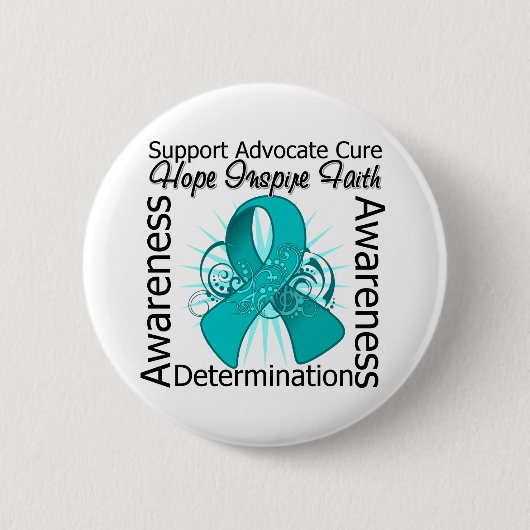 Badge Rond 5 Cm Inspirations Scleroderma Ruban Spiral (Devant)