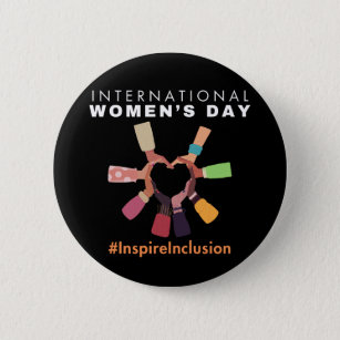 Badge Rond 5 Cm Inspire Inclusion Journée internationale des femme