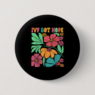 Badge Rond 5 Cm Inspiré Motivationnel Ivf Mama Fleur sauvage Ivf M
