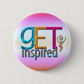 Badge Rond 5 Cm Inspirer ~ Neon (Devant)