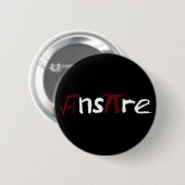 Badge Rond 5 Cm Inspirez le bouton de maths (Devant & derrière)