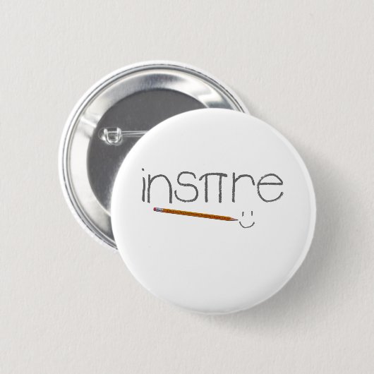 Badge Rond 5 Cm Inspirez les maths (Devant & derrière)