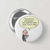 Badge Rond 5 Cm inspritation et génie (Devant & derrière)