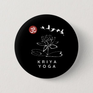 Badge Rond 5 Cm Instructrice de Kriya Yoga Conception pour débutan