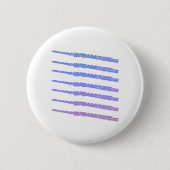 Badge Rond 5 Cm Instrument de musique fluide rose violet bleu (Devant)