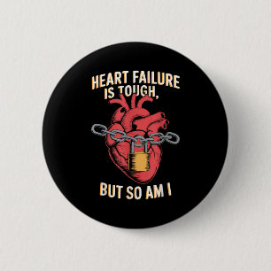 Badge Rond 5 Cm Insuffisance Cardiaque Congestive Maladie Chroniqu